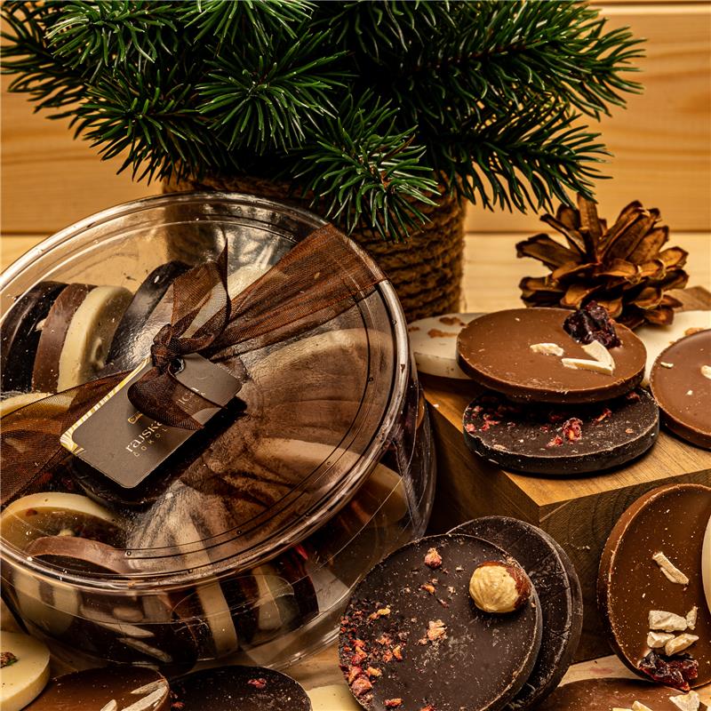 Čokoladne florentine v darilni embalaži